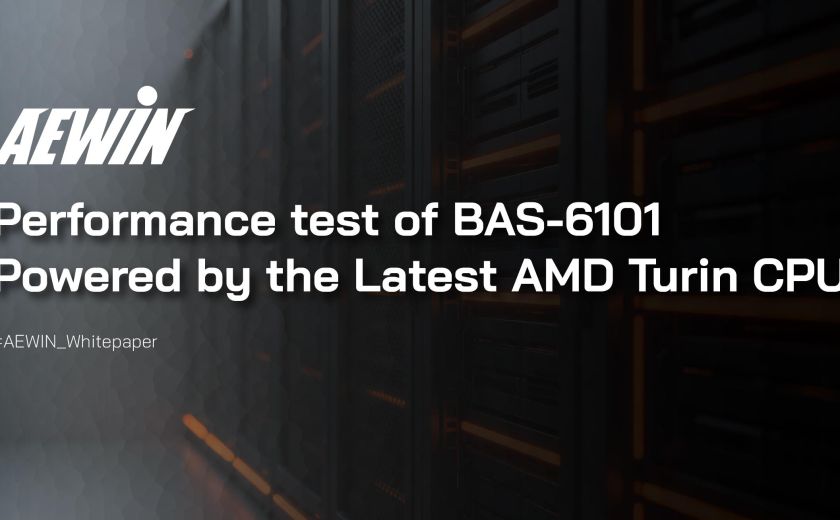 BAS-6101 性能測試，搭載最新的 AMD Turin CPU