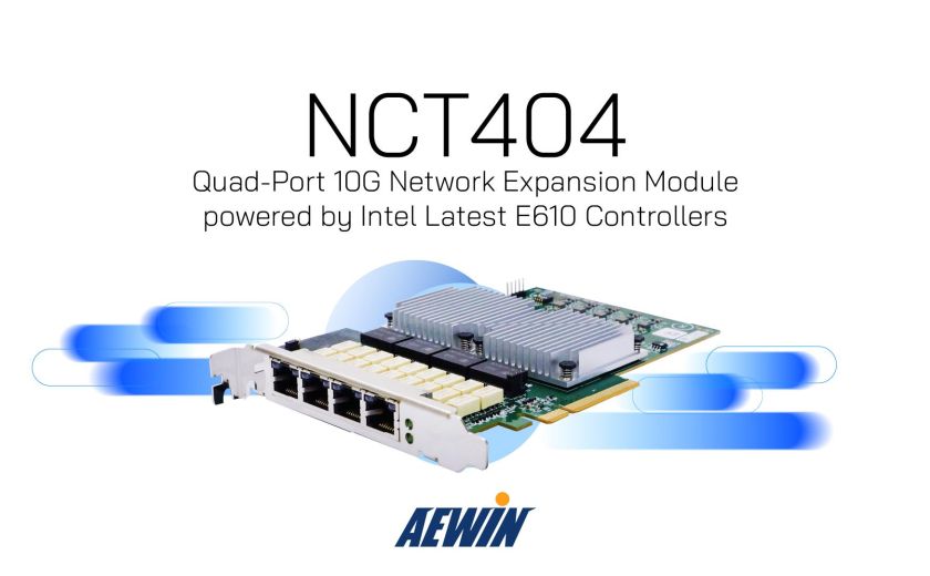 NCT404: Quad-Port 10G Network Expansion Module with Intel Latest E610 Controllers