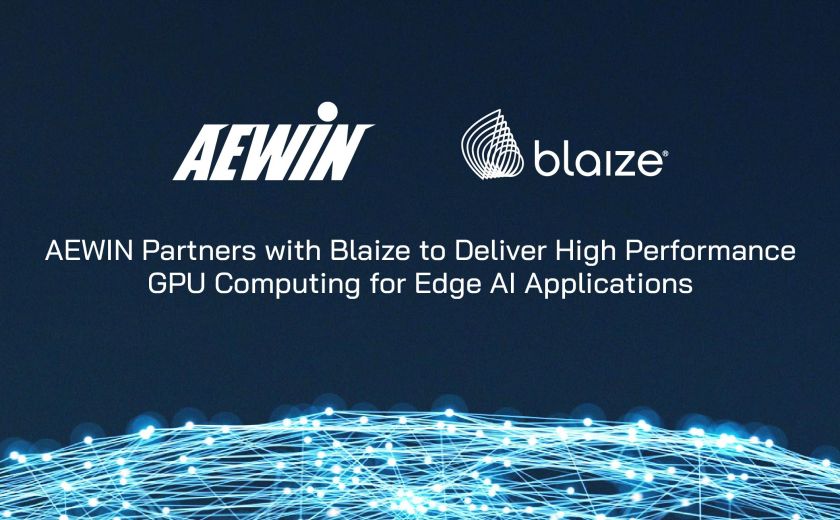 AEWIN Partners with Blaize to Deliver High Performance GPU Computing for Edge AI Applications