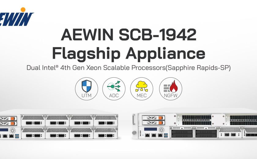 AEWIN SCB-1942 Flagship Appliance, Powered by Dual Intel 4th Gen Xeon Scalable Processors, Sapphire Rapids-SP