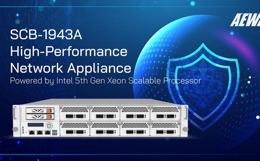 AEWIN Performant Network Appliance, SCB-1943A, Powered by Intel 5th Gen Xeon Scalable Processor