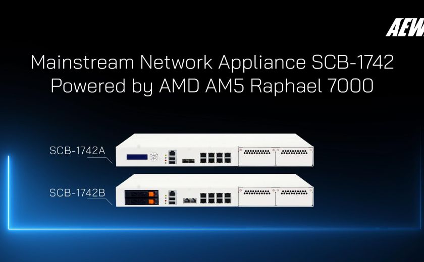 AEWIN推出主流網路設備SCB-1742，搭載AMD AM5 Raphael 7000