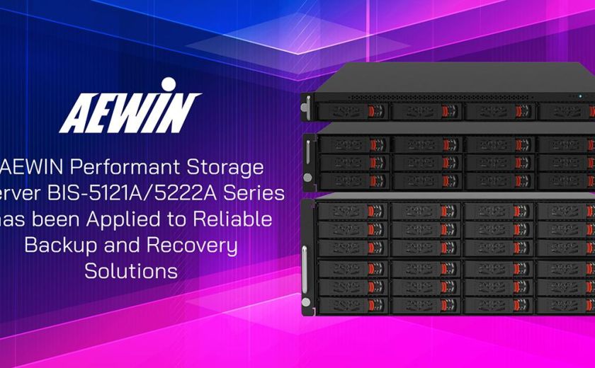 AEWIN 高效能儲存伺服器，BIS-5121A/5222A 系列，已應用於可靠的備份和恢復解決方案