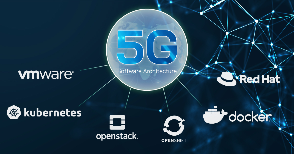 5g Software architecture, vmware, kubernetes, openstack, openshife, docker, redhat